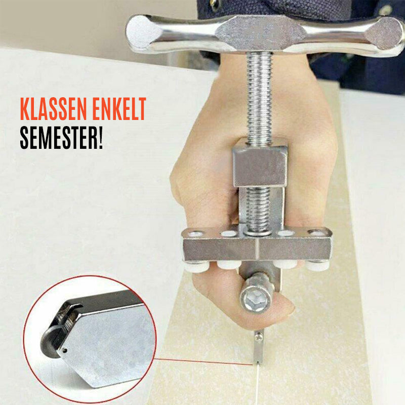"Stål glasskärare och plattskärare, ergonomiskt handtag, portabel design, för DIY glas- och keramiska projekt."