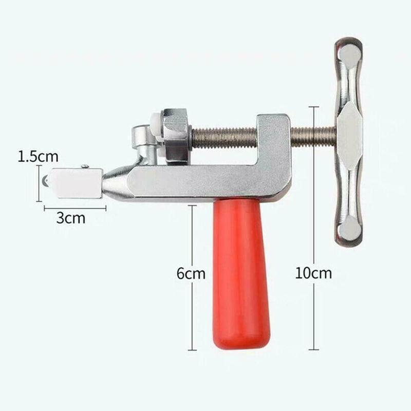 "Stål glasskärare och plattskärare, ergonomiskt handtag, portabel design, för DIY glas- och keramiska projekt."