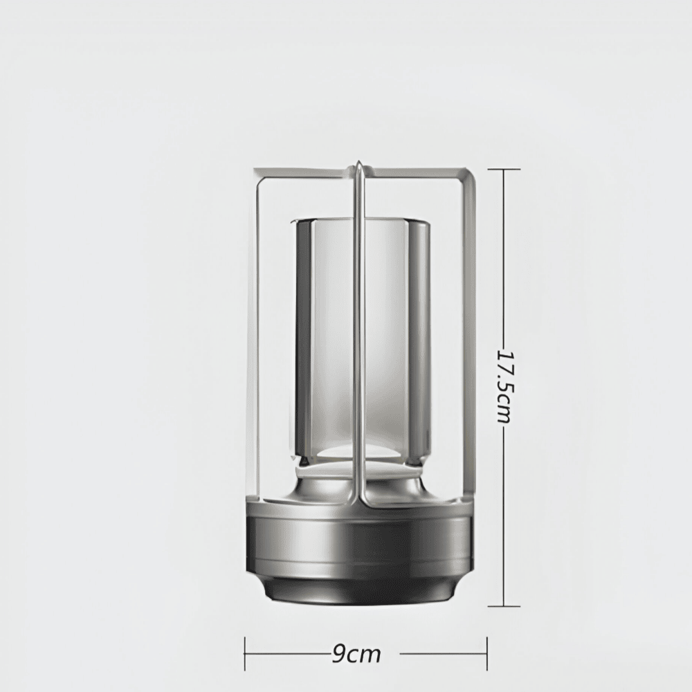 Stilren, vattentät bordslampa. Portabel, elegant design för inom- & utomhusbruk.
