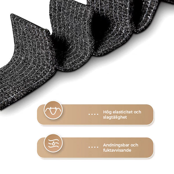 "Stolsfotpads med halkskydd och ljuddämpning, beige och svarta varianter, perfekt för hemmöbler, enkel installation."