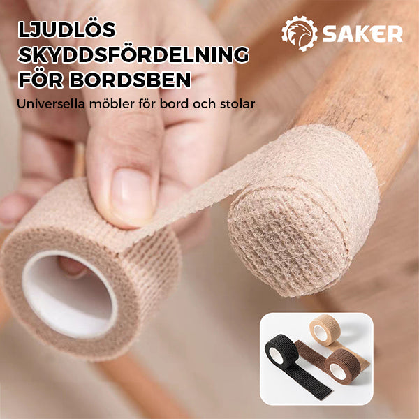 "Stolsfotpads med halkskydd och ljuddämpning, beige och svarta varianter, perfekt för hemmöbler, enkel installation."