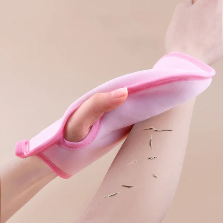 Supermjuk exfolierande badvante för hudföryngring, PVA-material, olika färger, unisex, dubbelsidig, 2*15*10cm, 15g.
