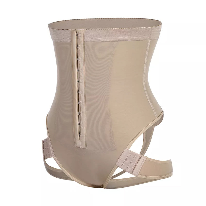 "Svart och beige formplagg för kvinnor i justerbar nylon, elegant design för komfort och figurfomring, underkläder."