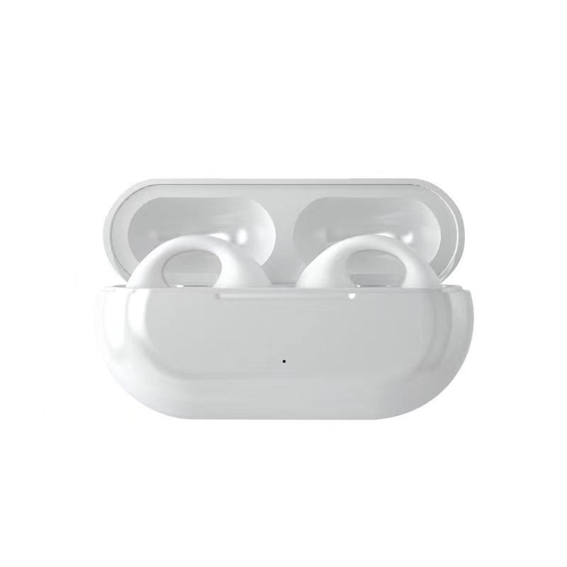 Trådlösa in-ear Bluetooth hörlurar med benledning, IP68 vattentäta, svart finish, ergonomisk design för sport och vardag.