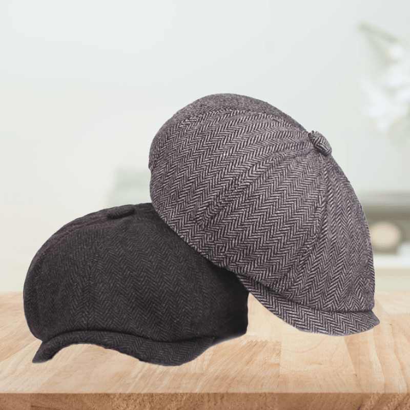 "Unisex Gatsby basker keps i bomull med retrodesign, andningsbar och bekväm för alla årstider, perfekt för män."