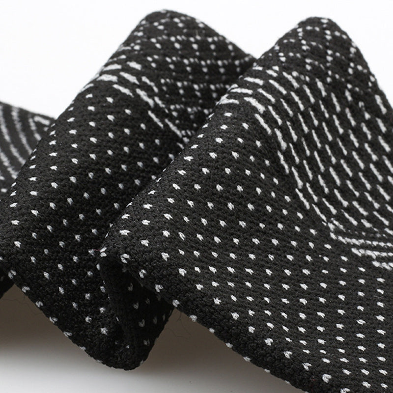 "Unisex smärtlindrande kompressionsstrumpor i svart, vit och röd; stödjande och komfortabla för dagligt bruk."