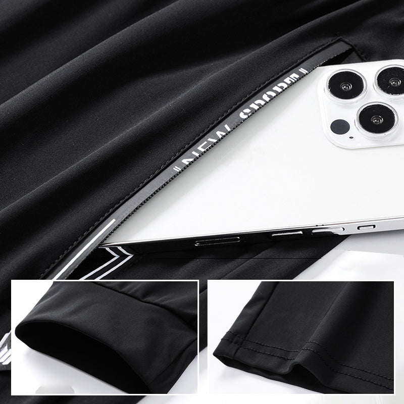 "Unisex snabbtorkande stretchbyxor för friluftsliv, anpassade för alla väder, med elastiskt midjeband och dragkedjefickor."