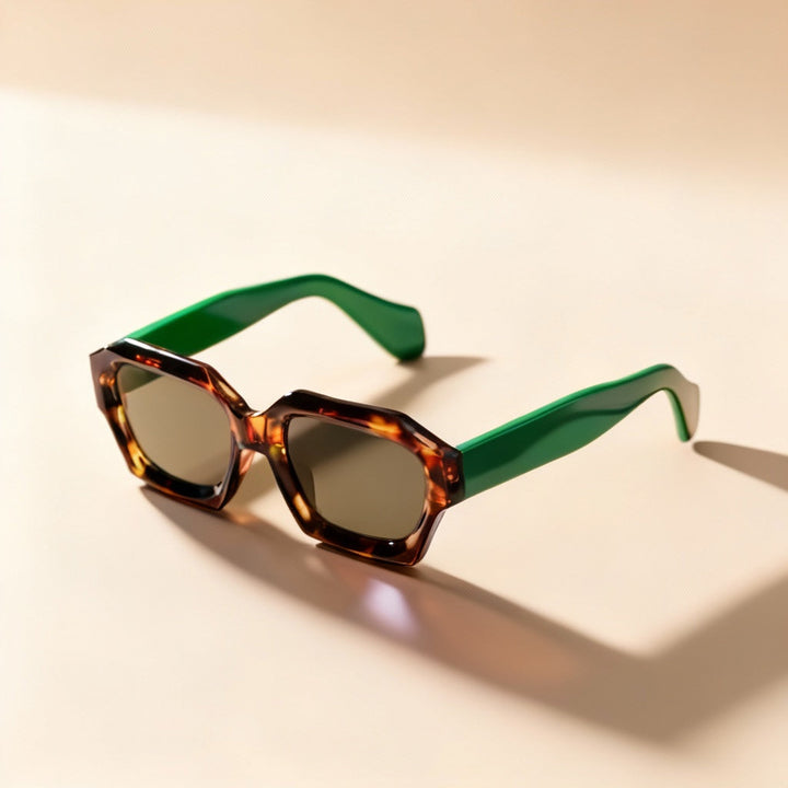 Unisex solglasögon som kombinerar UV400-skydd med trendig design, leopard och tiger