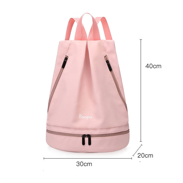 Unisex vattentät ryggsäck av nylon med fyrkantig design, andningsbar och slitstark, perfekt för alla äventyr.