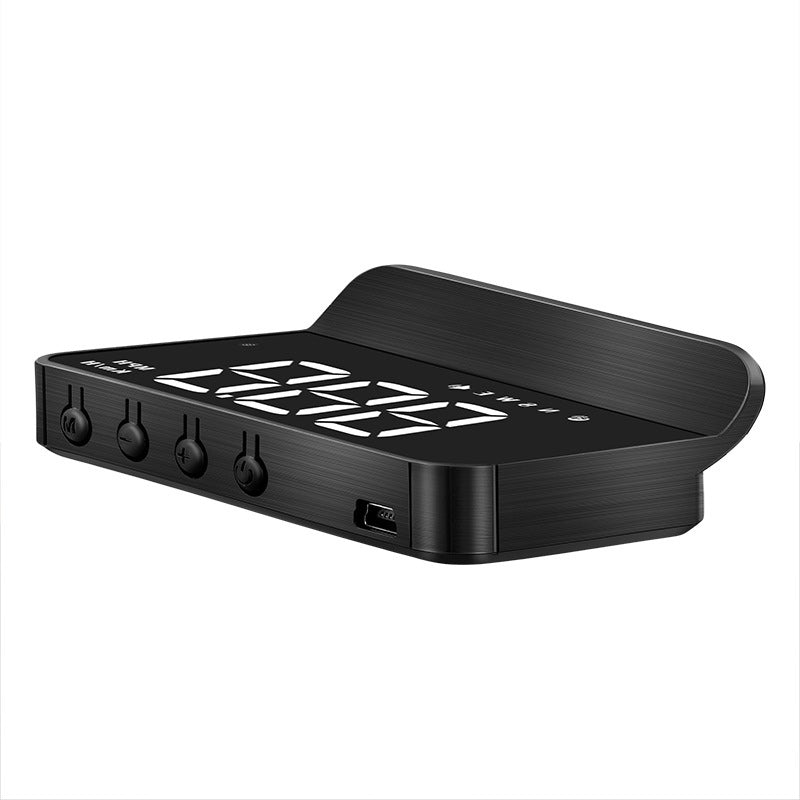 "Universal holografisk hastighetsmätare projicerad på vindruta, modern design för bilinteriör, enkel installation."