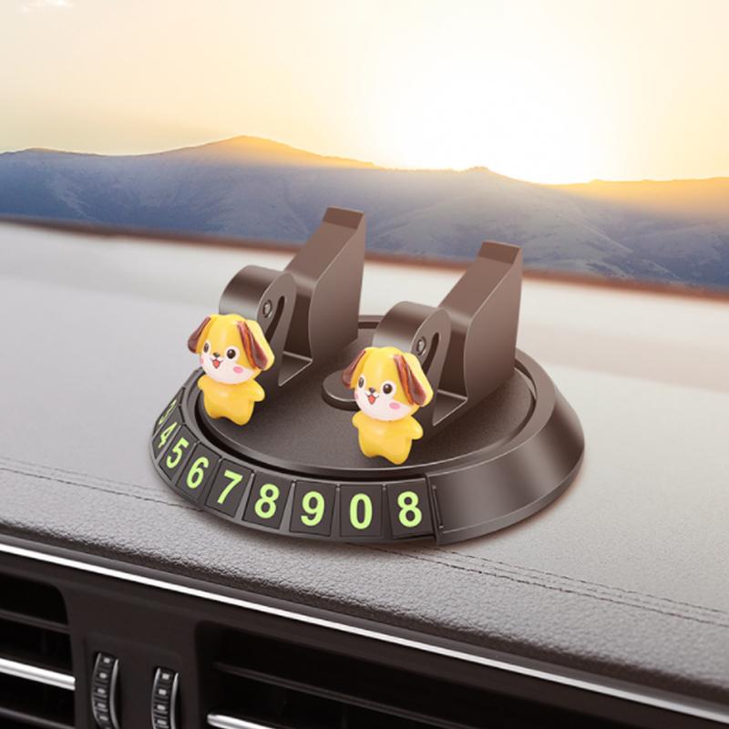 Universell bil mobiltelefonhållare i svart med triangelstabilitet, robust ABS, 360-graders rotation, kompakt för säker körnin