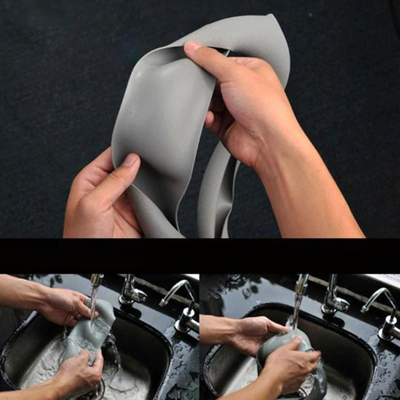 "Universellt halkfritt silikonrattskydd i svart med bekvämt grepp för bilens interiöruppgradering."