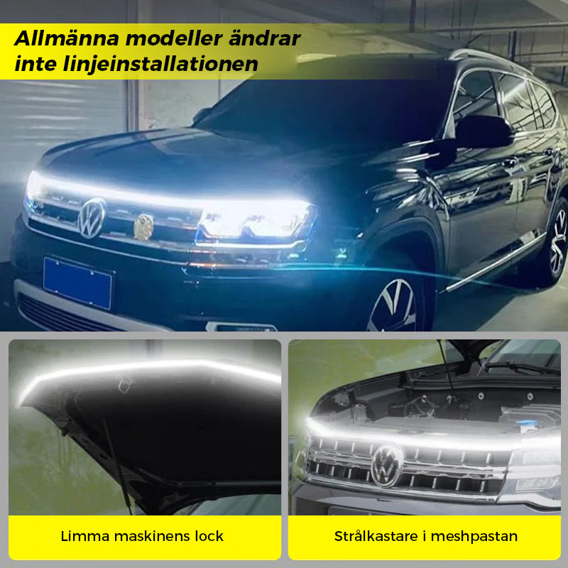 Universellt LED varselljus för fordon, vattentät design, enkel installation, förbättrad säkerhet och stilfull estetik.