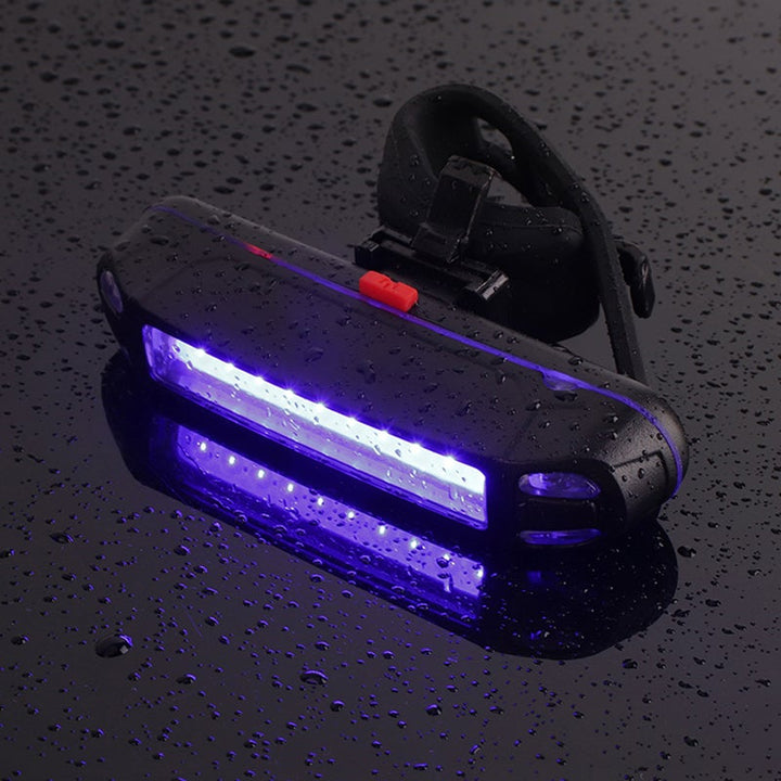 "Universellt magnetiskt ljus för cykling, nattaktiviteter; kompakt, bärbar design, vitt och rött ljus för säkerhet."