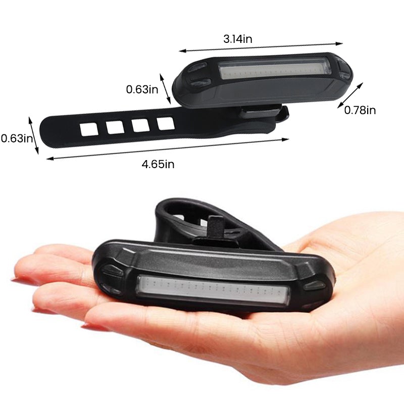 "Universellt magnetiskt ljus för cykling, nattaktiviteter; kompakt, bärbar design, vitt och rött ljus för säkerhet."