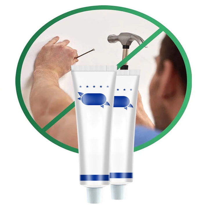 "Vattenresistent multifunktionellt nagelfritt lim för trä, plast, metall; idealiskt för hemprojekt utan borrning."