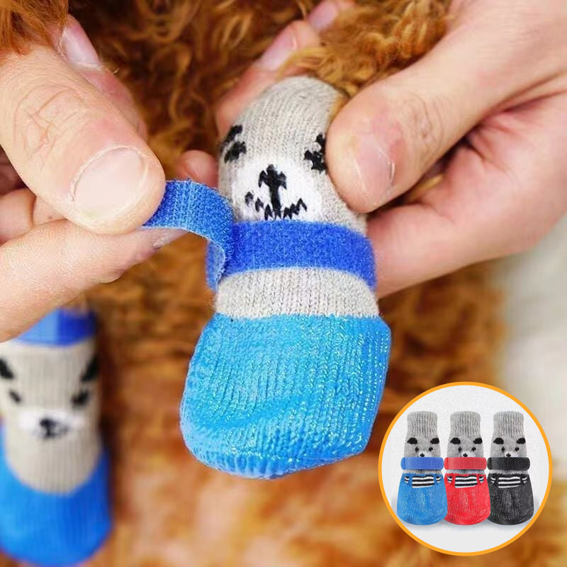 "Vattentäta halkfria hundskor i flera färger, andningsbara med halkfri sula, ger skydd och stil åt husdjurens tassar."