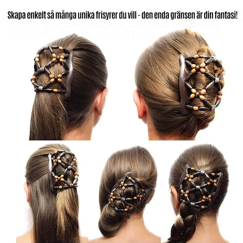 "Vintage fjärilshårklämma för kvinnor, metalliskt blommönster, elegant stilfull design, passar alla hårtyper."