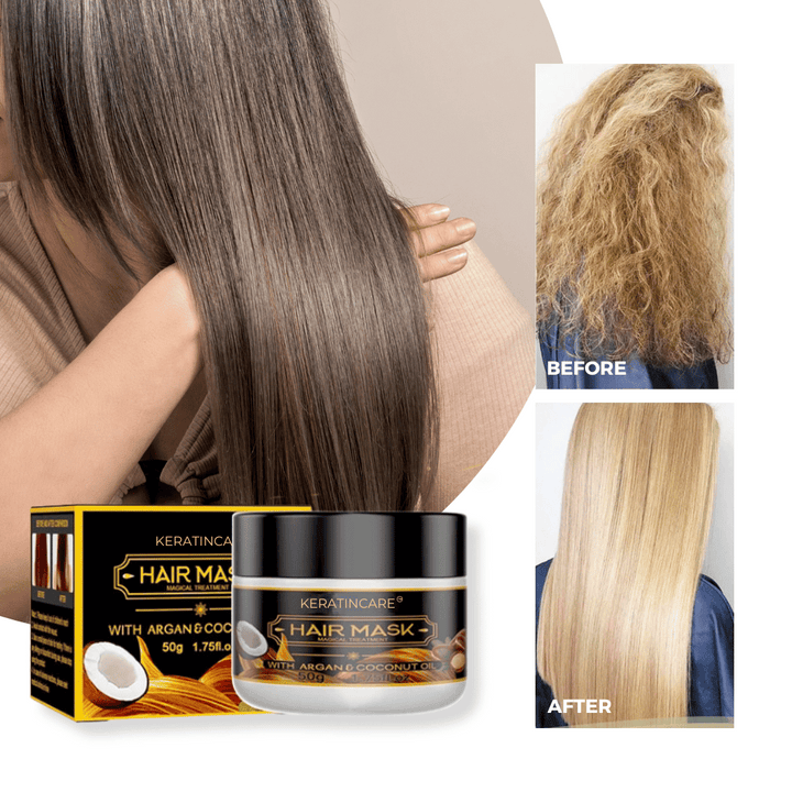 KeratinCare - Silk & Gloss Håruträtande keratinmask