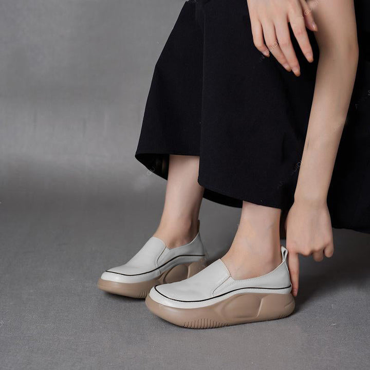 Bekväma ortopediska slip-on flats för kvinno