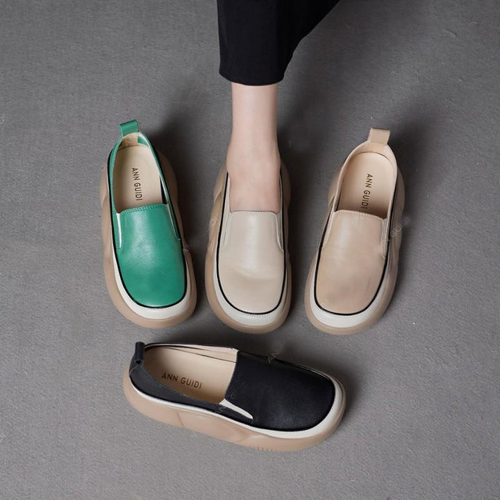 Bekväma ortopediska slip-on flats för kvinno