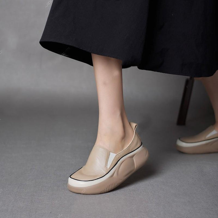 Bekväma ortopediska slip-on flats för kvinno